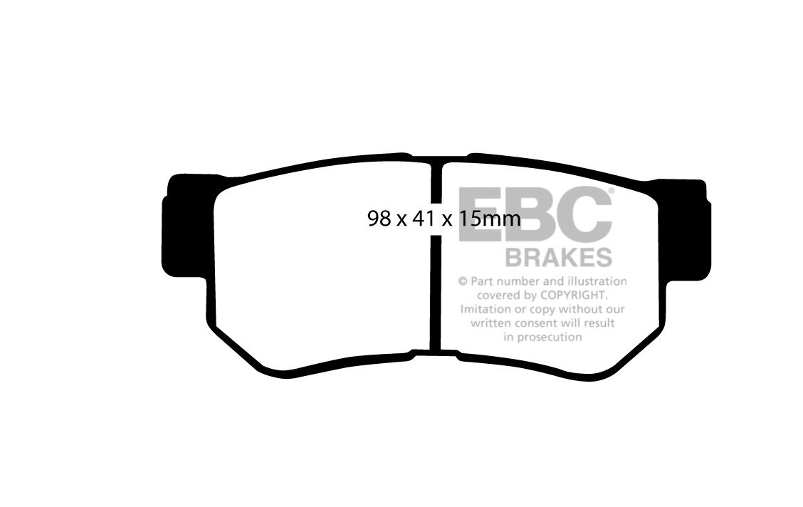 EBC Brakes HYUNDAI Sonata 2.0 2002-2005 Remblokken achterzijde g