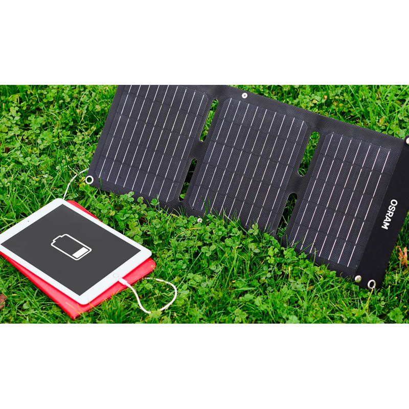 Osram BATTERYcharge SOLAR 20W - incl. USB lader Type A & Type C - Zonnepaneel