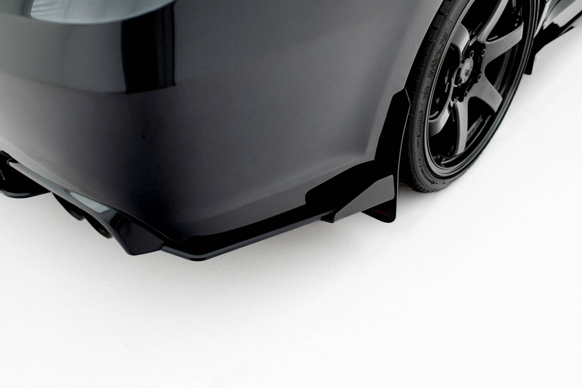 Street Pro Achterzij Spoilers + Flaps Subaru Impreza WRX STI MK3 Facelift Maxton Glanzend zwart