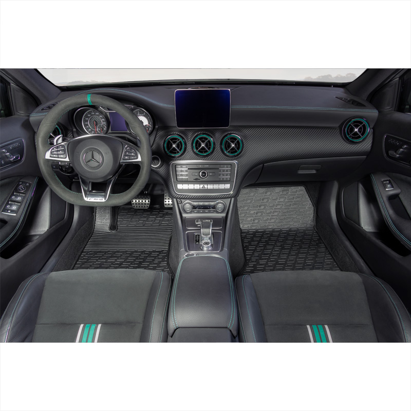 Rubbermatten  Mercedes B-Klasse W246 2011-2019/A-Klasse W176 2012-2018/CLA/GLA 2014-2020 (G profiel 4-delig + montageclips)