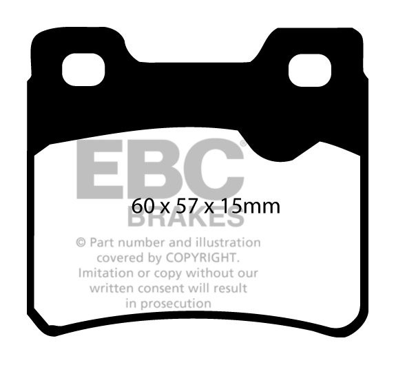 EBC Brakes OPEL Calibra 2.0 89-96 Remblokken achterzijde