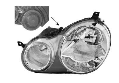 koplamp, H1+H7, elektr verstelb, links VW Polo, 2001-2005