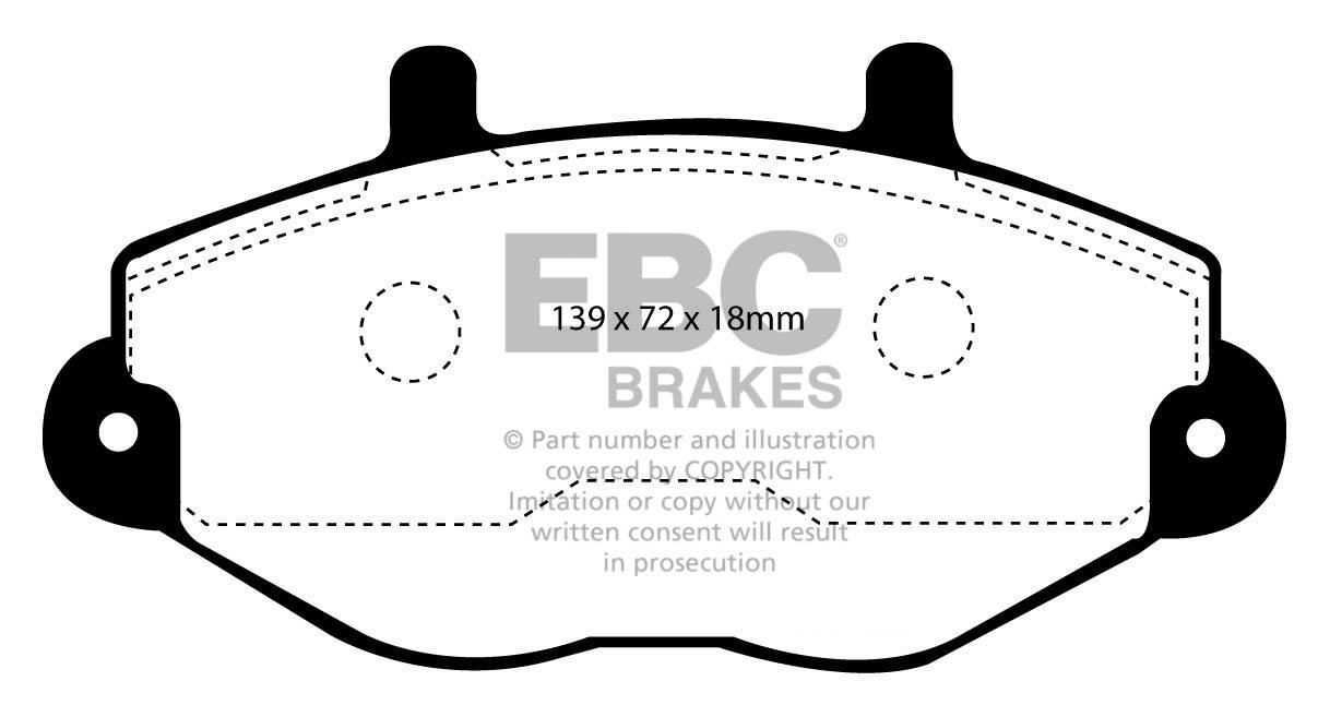 EBC Brakes FORD BEDRIJFSWAGEN Transit 190 91-95 Remblokken voorz