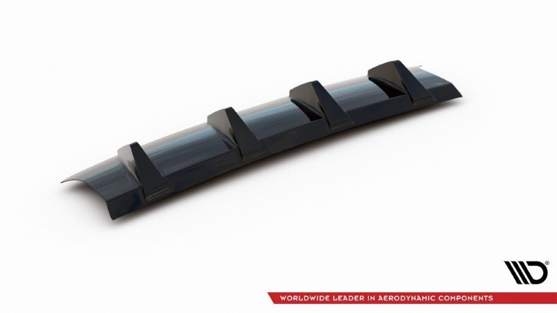 Achter Aanzet Audi S3 8V FL Hatchback Glanzend zwart