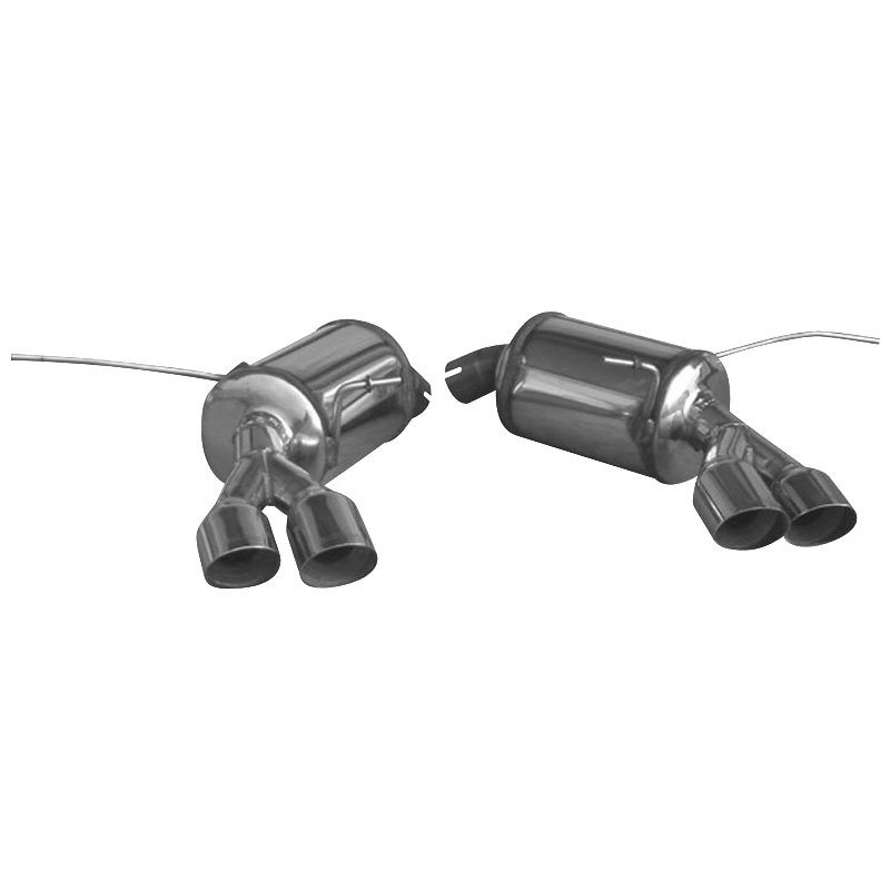 100% RVS Dubbele Sportuitlaat  MS Gransport 4.2 V8 2006- Links/Rechts 2x80mm