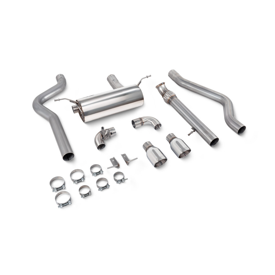 BMW 2 Series F22 M235i 3.0L Non-resonated cat-back system without valve Scorpion