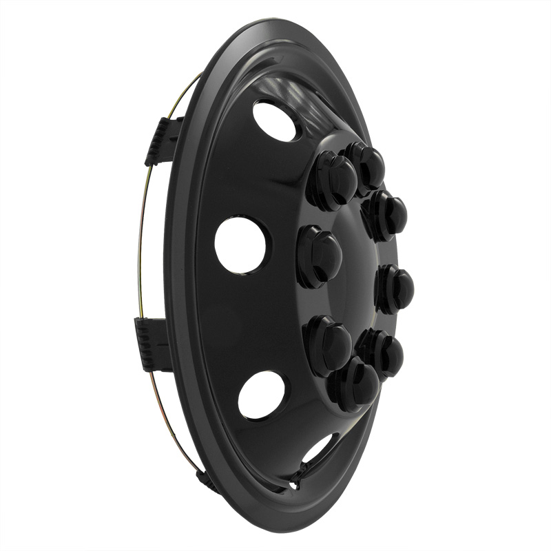 4-Delige Wieldoppenset Utah 15-inch glanzend zwart (extra bol)