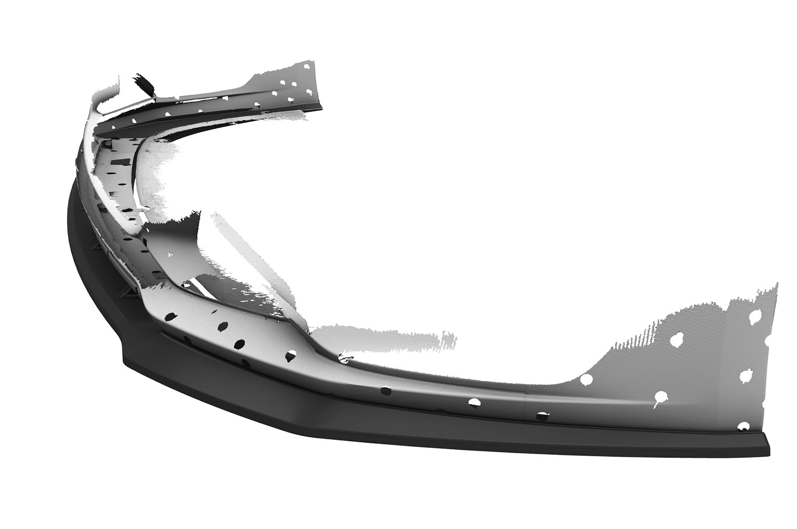 Voorspoiler Kia Optima (JF) GT/GT-Line glans zwart – 08/2018–