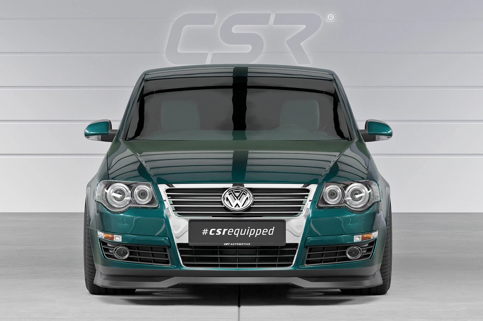 Voorspoiler VW Passat B6 (3C) glans zwart