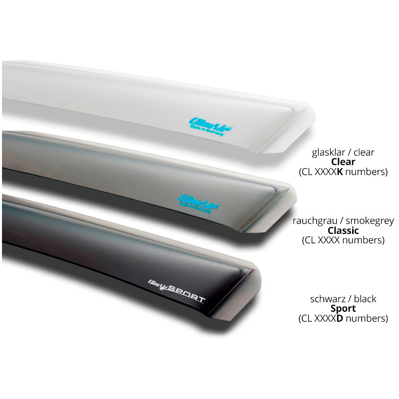 Zijwindschermen Master Dark (achter)  Hyundai i20 5-deurs (BC3) 2020-