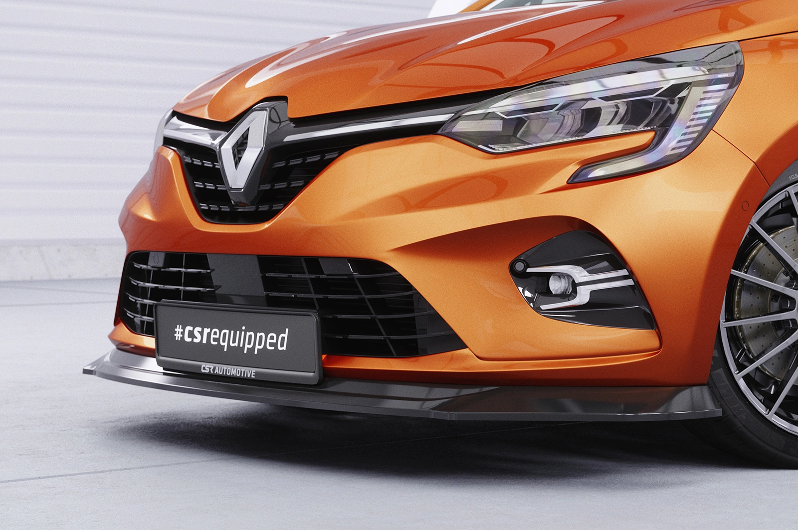 Voorspoiler  Renault Clio V glans zwart