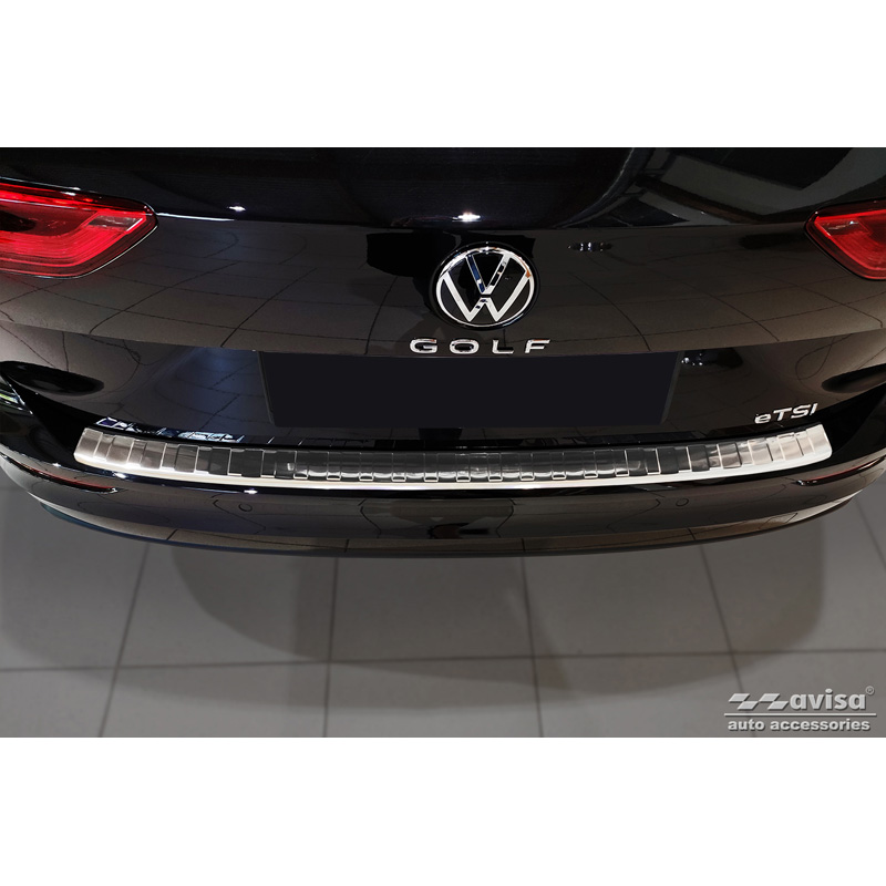RVS Achterbumperprotector  Volkswagen Golf VIII Variant 2020-2024 & FL 2024- 'Ribs'