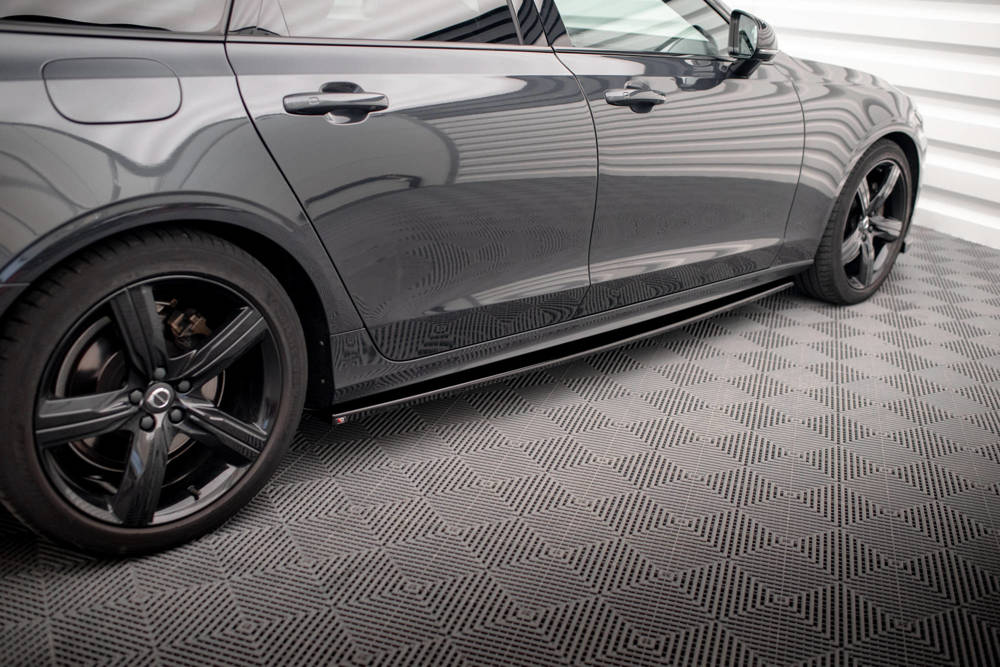 Zijskirts Volvo V90 R-Design 2016 - 2020 Maxton Glans Zwart