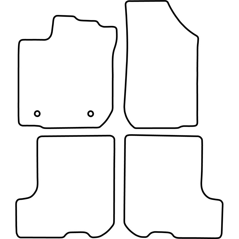 Automatten Velours  Dacia Sandero 2013-