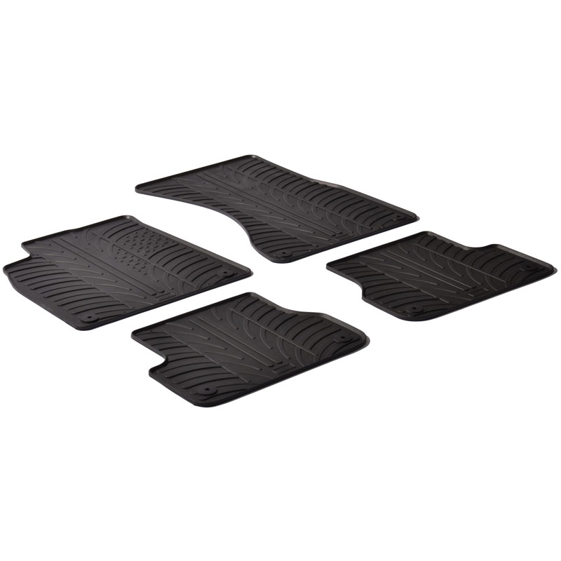 Rubbermatten  Audi A7 2010-2018 / A6 2011-2018 (T profiel 4-delig + montageclips)