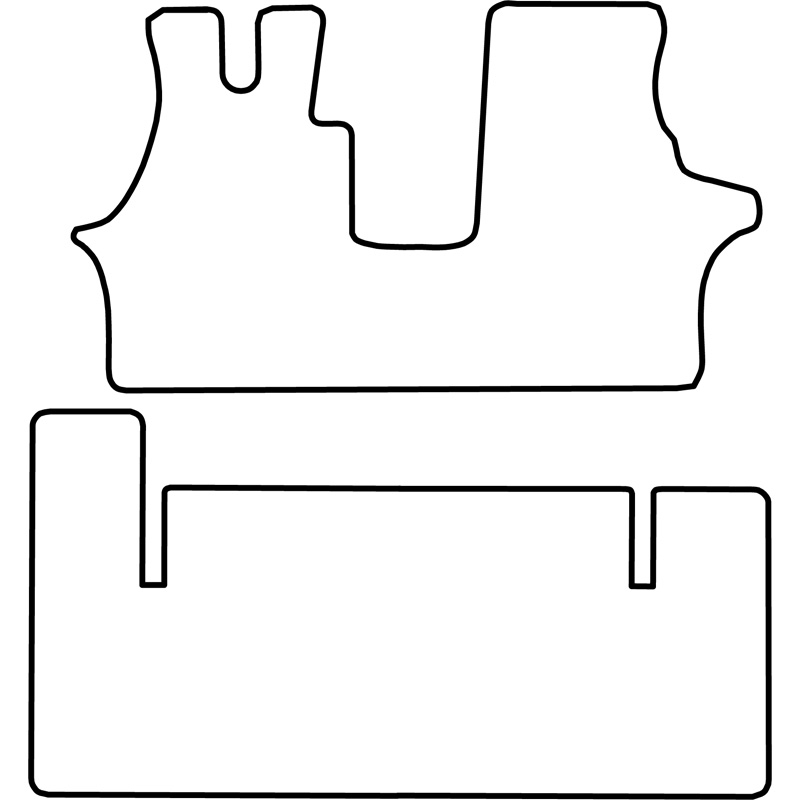 Automatten  Mercedes Vito V-klasse 1996-1999 (alleen voor)