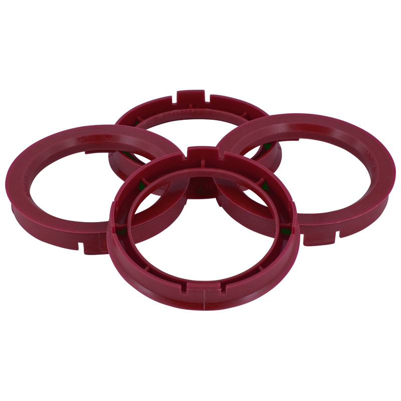 Set TPI Centreerringen - 72.5->56.1mm - Ruby Rood