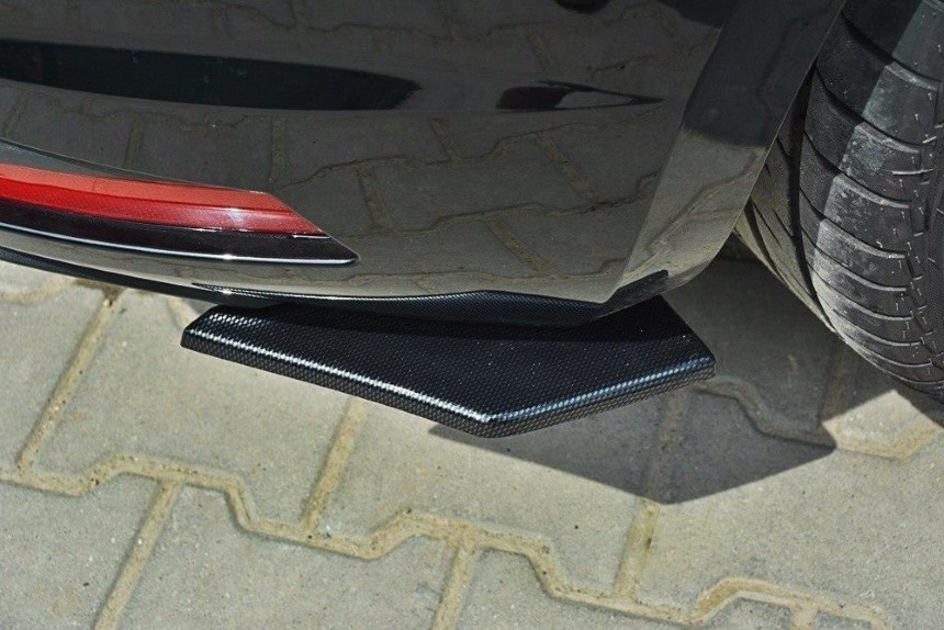 Achterzijde skirts Seat Leon Cupra FR 5F Maxton Design glans zwart