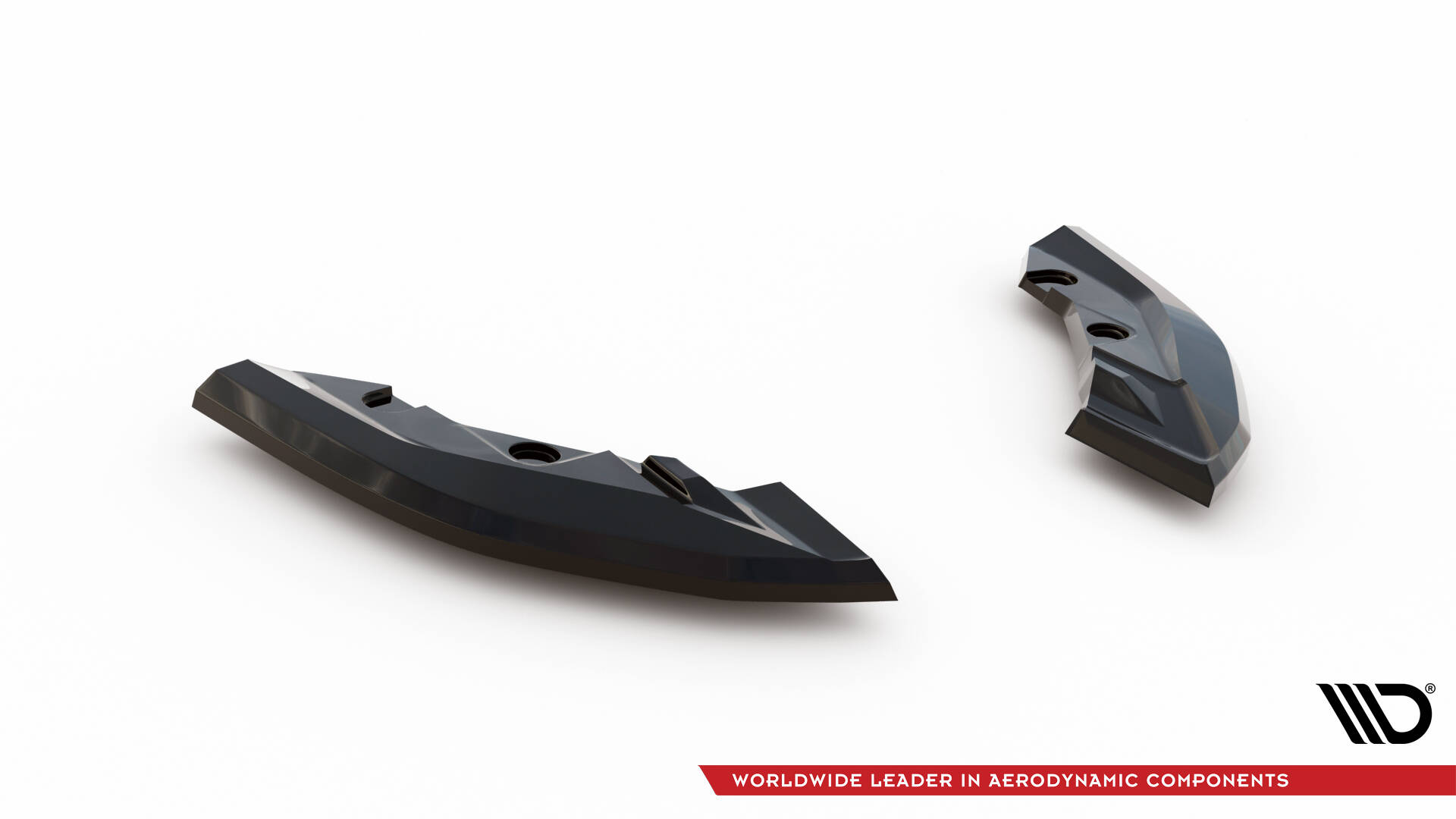 Achterzij Spoilers V.1 BMW M135i F70 Maxton Glanzend zwart