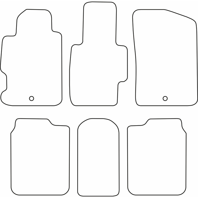 Automatten Velours  Honda FR-V 2004-2010 6dlg