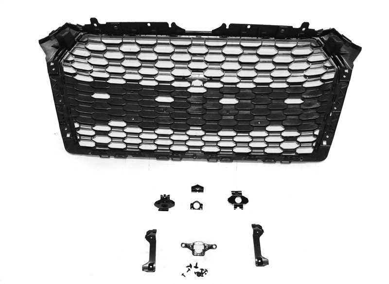 Grill Audi A4 B9 2015-2019 RS4 Look Glans Zwart PDC
