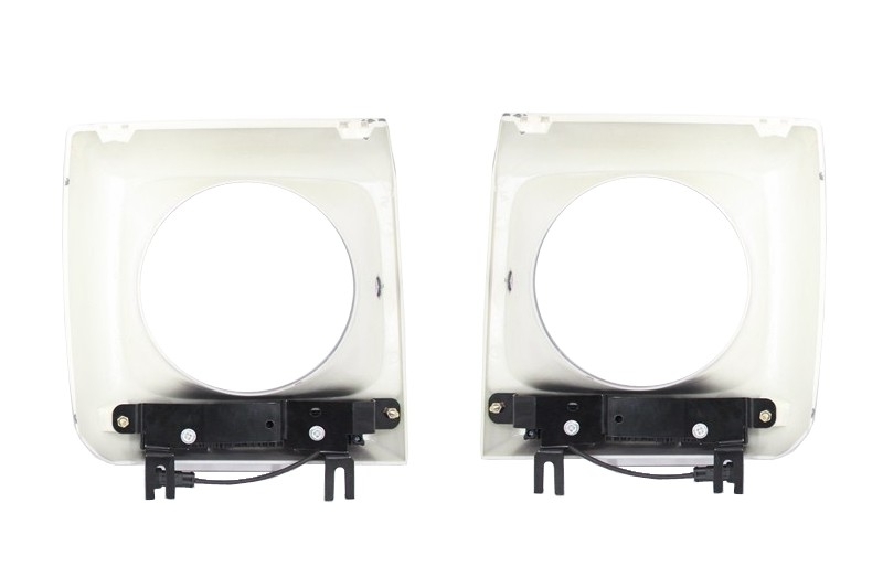 Koplamp kappen Mercedes G-Klasse W463 Wit LED