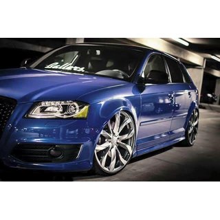 Audi A3 8P facelift spatborden vanaf 2009 GFK 1,5 - 3 cm breder per zijde