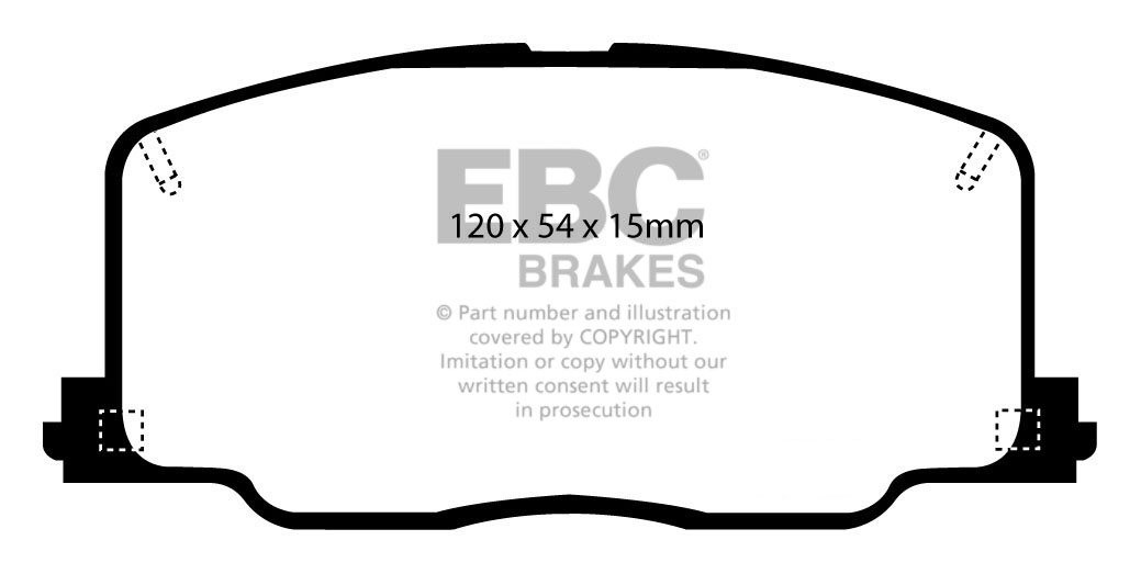 EBC Brakes TOYOTA Celica 2.0 GT (ST162) 88-93 Remblokken voorzij