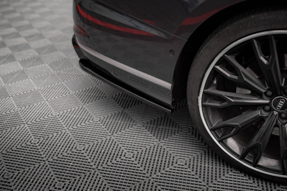 Zijdiffusers V.2 Audi S8 D5 Maxton Glans Zwart