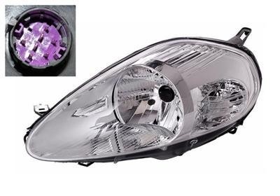 koplamp, H4, elektr verstelb, incl stelmotortje, rechts, 11/2008