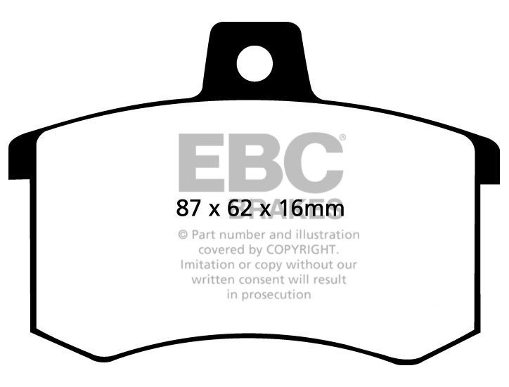 EBC Brakes AUDI quattro  2.1 Turbo (WR) 82-86 Remblokken achterz