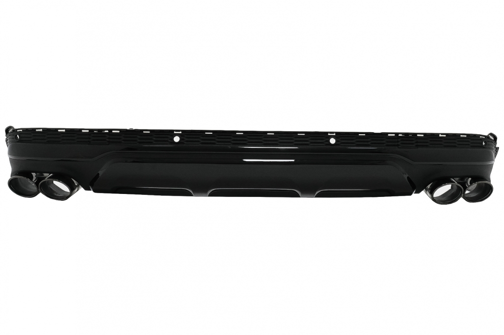 Diffuser Audi Q7 SUV 4M Facelift (2020-up) SQ7 Design Zwart