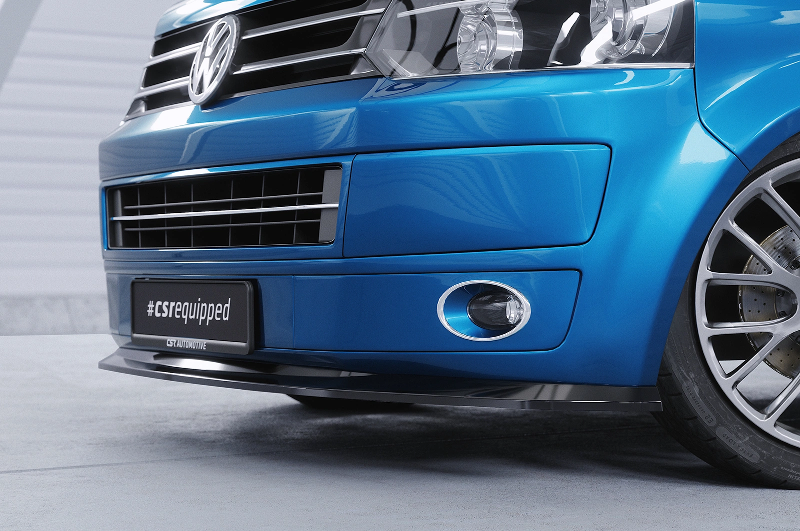 Voorspoiler VW T5 Bus glans zwart – 09/2009–07/2015