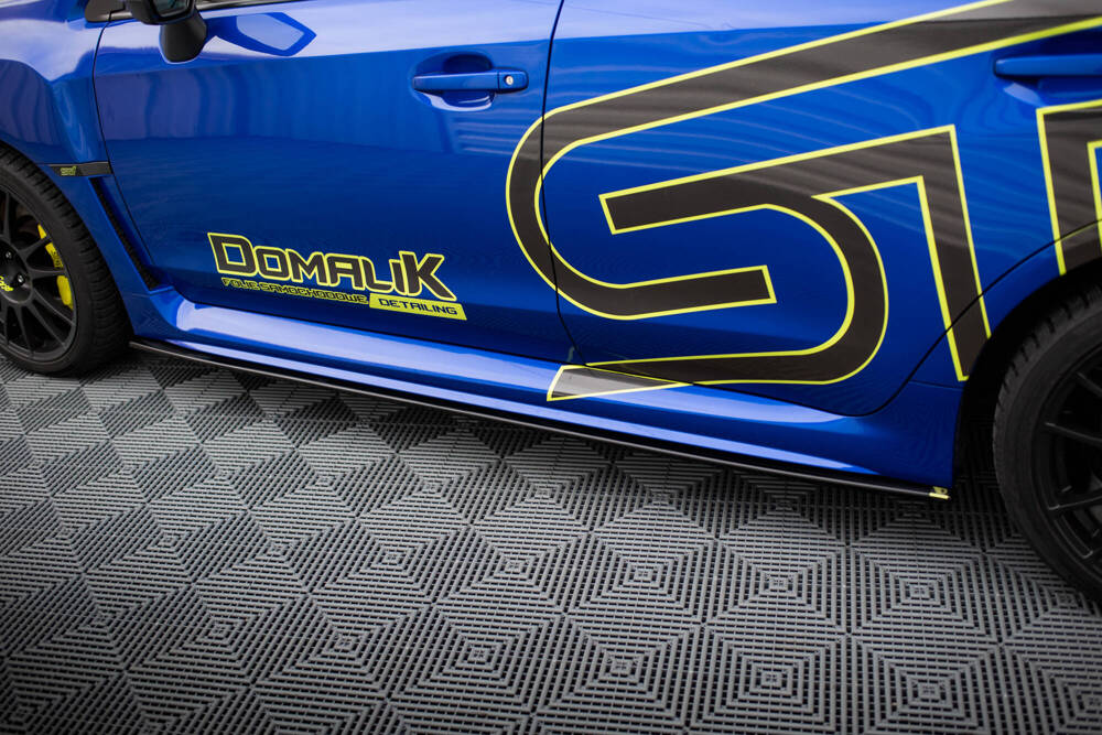 Zijskirts Subaru Impreza WRX STI GK Maxton Glans Zwart