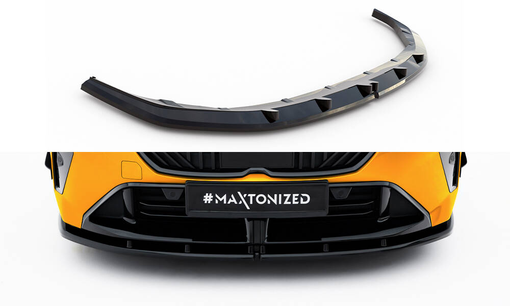Voorspoiler V.1 BMW 1 M-Pack F70 Maxton Glanzend zwart