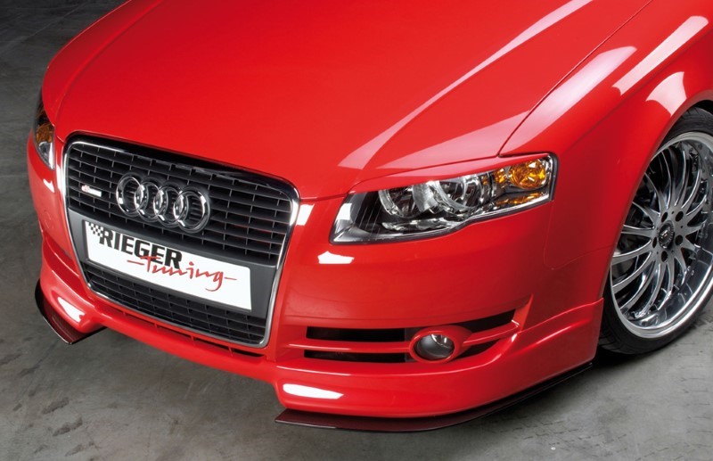 Spoilerzwaard Carbon voor Voorspoiler Audi A4 8E B7 11.04- Rieger