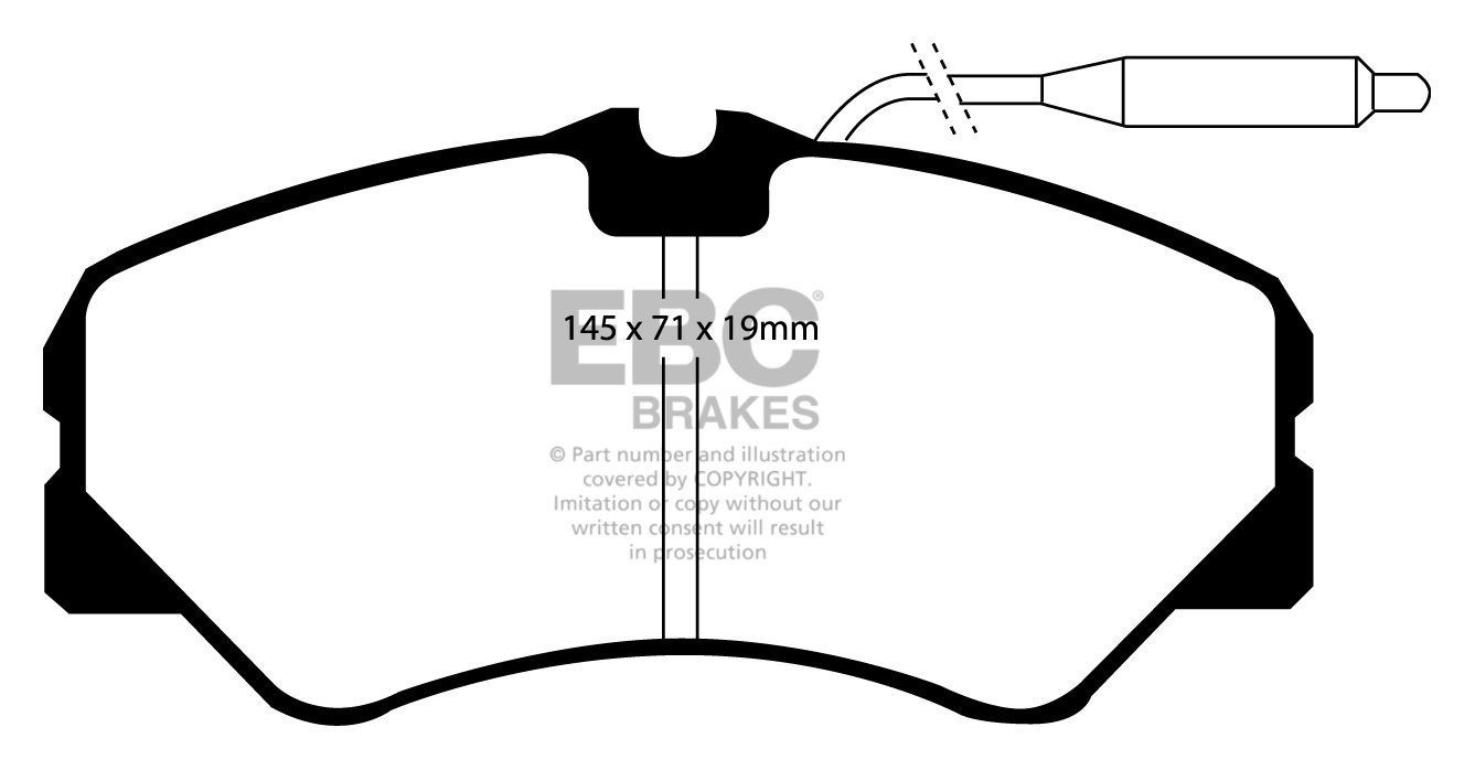 EBC Brakes FIAT BEDRIJFSWAGEN Ducato 2.5 D 87-94 Remblokken voor