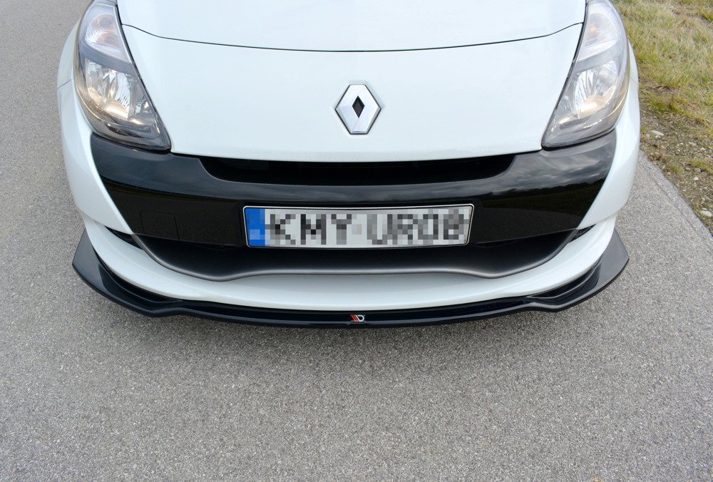 Voorspoiler Renault CLIO RS MK3 Facelift Glans zwart