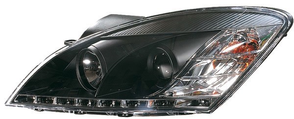 Koplampen Kia CEED 06-09 DRL Look Zwart