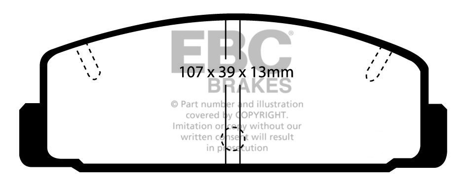 EBC Brakes Mazda 626 2.0 (GF) 99-2002 Remblokken achterzijde