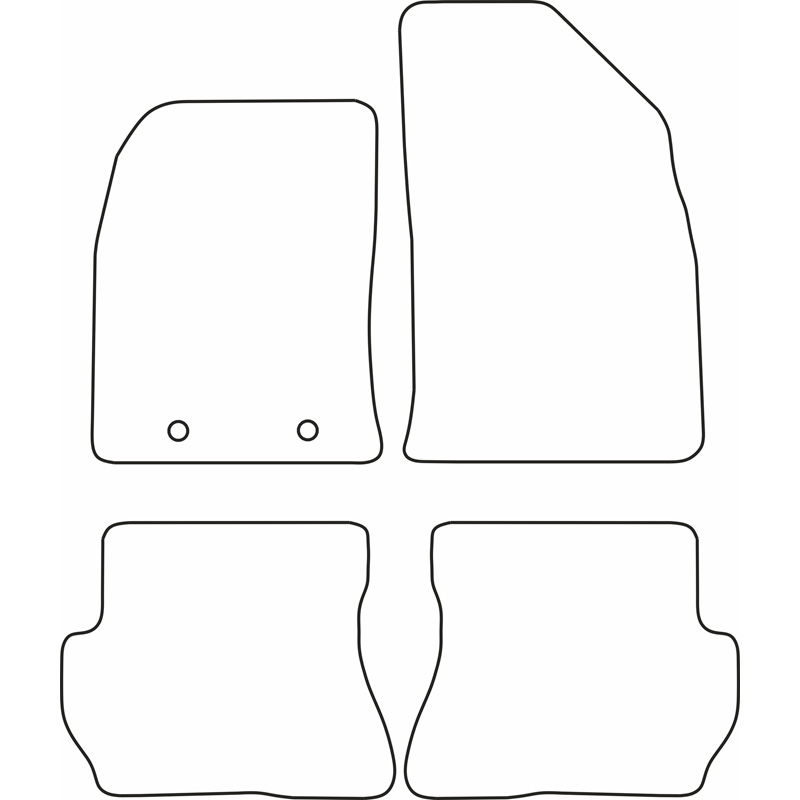 Automatten Velours  Ford Fiesta 2005-2008