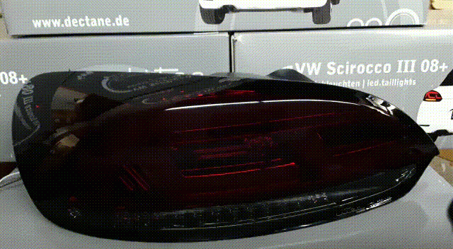 Achterlichten Cardna VW Scirocco 08-14 LED Dyna rood/smoke
