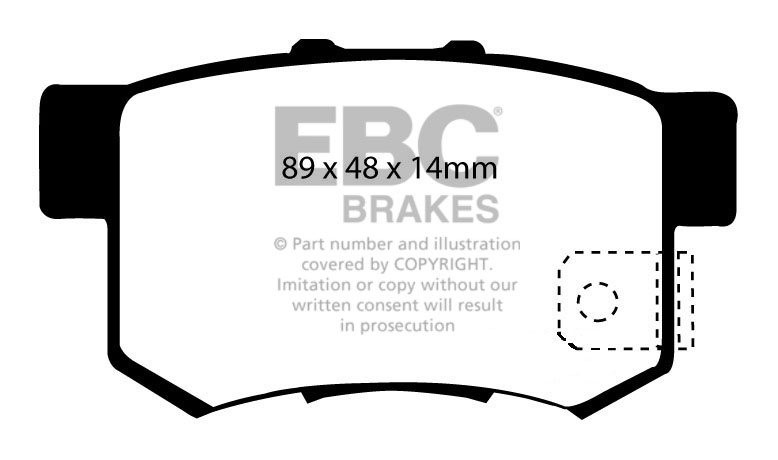 EBC Brakes HONDA Accord 2.0 (CC7) Manual 93-96 Remblokken achter
