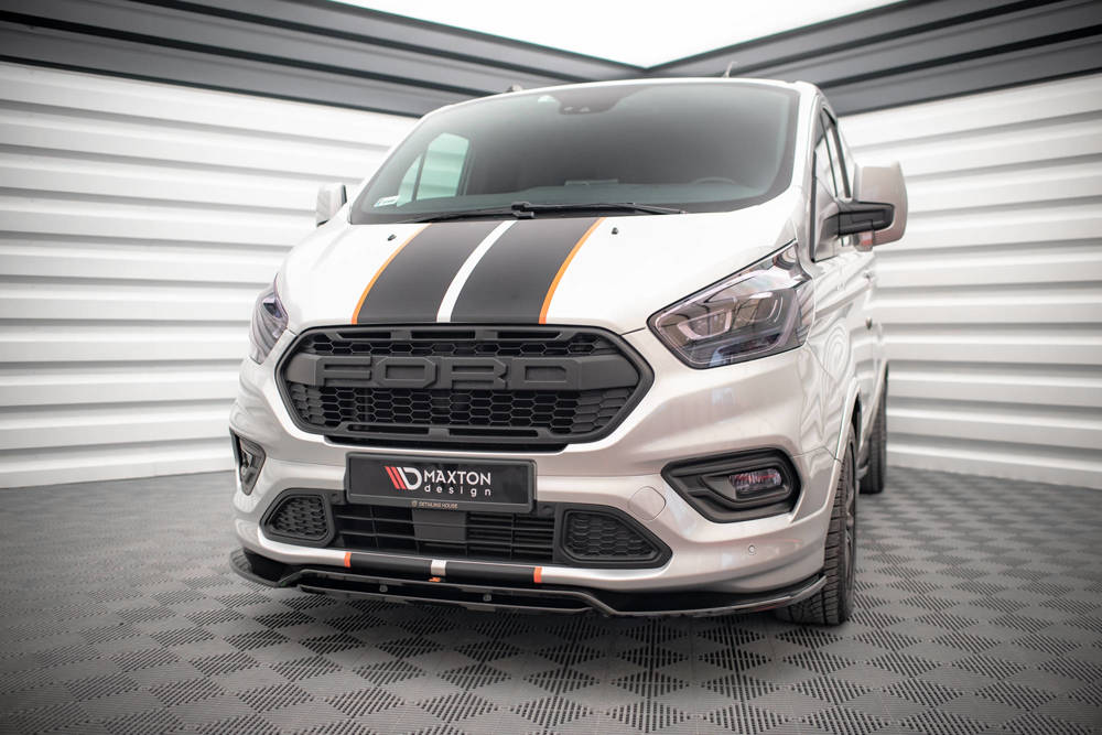 Voorspoiler Ford Transit Custom ST Line Mk1 FL Maxton Glans Zwart