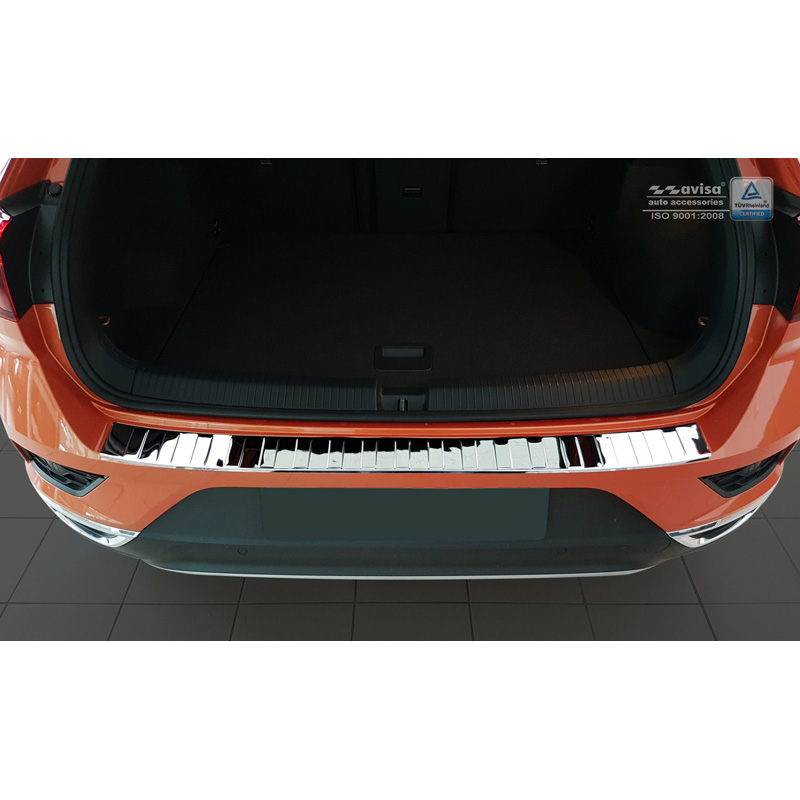 Chroom RVS Achterbumperprotector  Volkswagen T-Roc 2017-2022 & Facelift 2022- incl. Cabrio - 'Ribs'