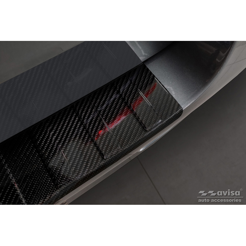 Echt 3D Carbon Achterbumperprotector  Mercedes Vito / V-Klasse 2014-2019 & Facelift 2019- 'Ribs'