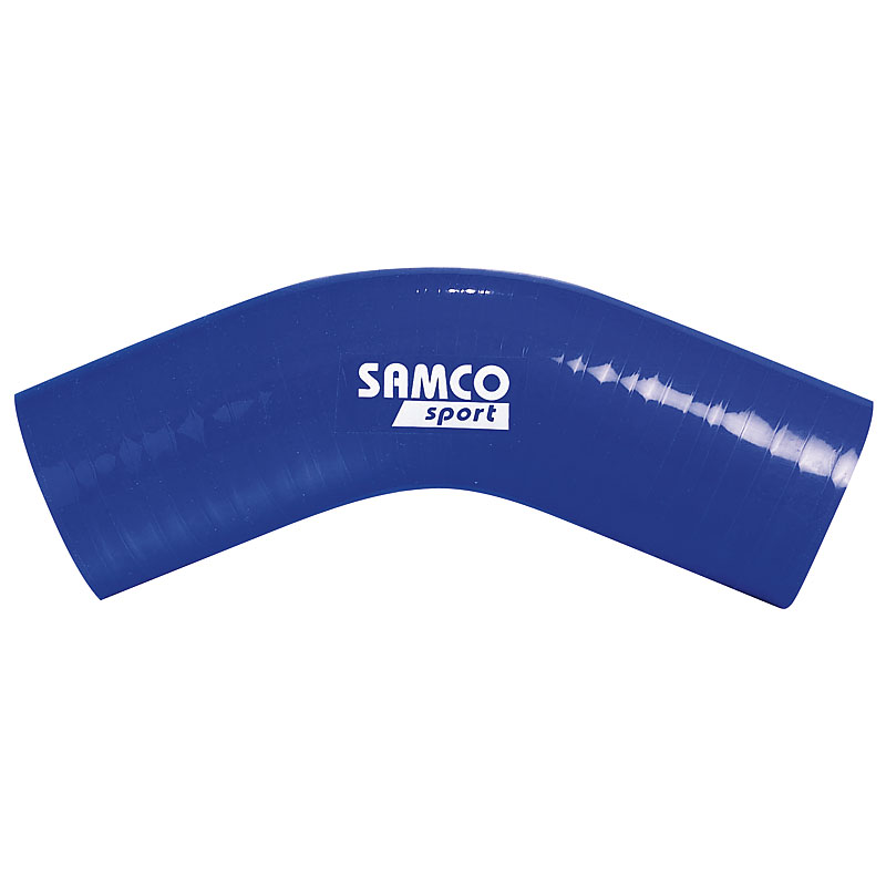 Samco Siliconen slang 45 graden bocht - Lengte 102mm - Ø48mm - Blauw