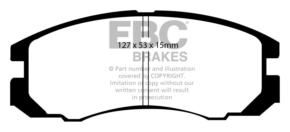 EBC Brakes TOYOTA Camry 2.0 4WD (SV25R) 87-90 Remblokken voorzij