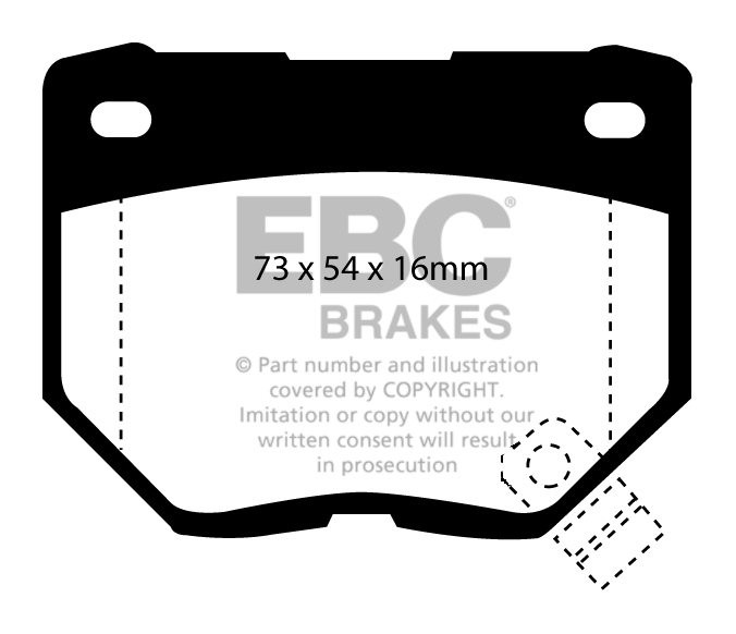 EBC Brakes SUBARU Impreza 2.0 Turbo (Not UK) 98-2002 Remblokken