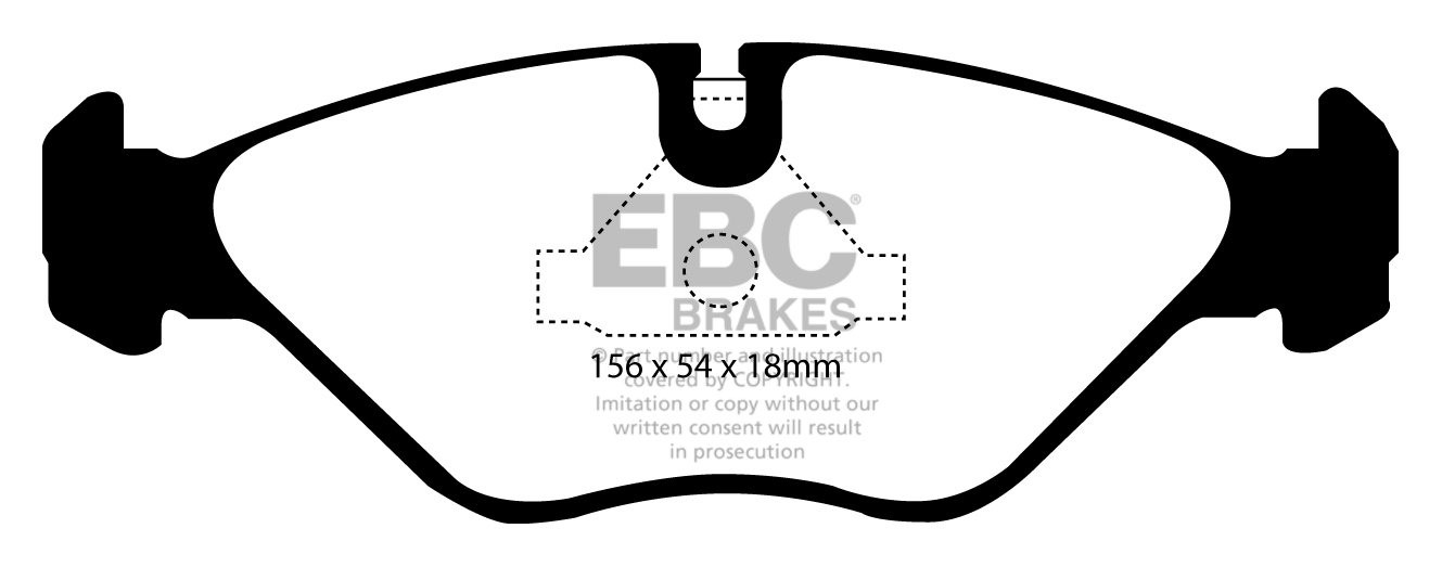 EBC Brakes SAAB 9000 2.0 Turbo 88-94 Remblokken voorzijde